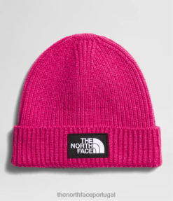 acessório The North Face crianças gorro com punho e logo tnf box senhor. rosa 8T02T762