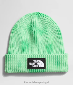 acessório The North Face unissex gorro tie-dye com caixa de logo clorofila verde 8T02T795