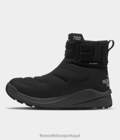 calçados The North Face homens bota impermeável nuptse ii com alça tnf preto/cinza asfalto 8T02T932