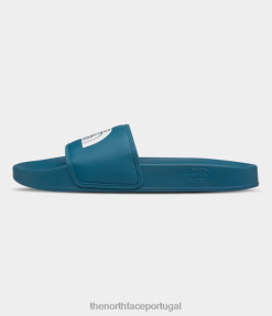 calçados The North Face homens slides do acampamento base iii coral azul/tnf branco 8T02T37