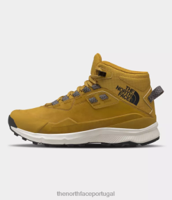 calçados The North Face mulheres botas impermeáveis de couro cragstone arrowwood amarelo/gardénia branco 8T02T750