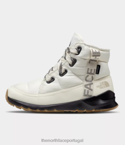 calçados The North Face mulheres Botas impermeáveis de luxo com cadarço Thermoball gardênia branca/tnf preta 8T02T815