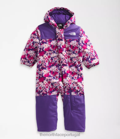 roupas The North Face bebê terno de neve da liberdade estampa floral de pico do vale roxo 8T02T277