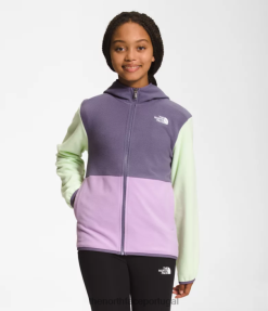 roupas The North Face crianças jaqueta com capuz e zíper completo glacier tremoço 8T02T523