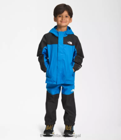 roupas The North Face crianças jaqueta de chuva antora azul super sônico 8T02T87