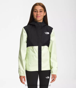 roupas The North Face crianças jaqueta de chuva antora creme de limão 8T02T753