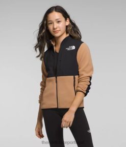 roupas The North Face crianças jaqueta denali manteiga de amêndoa 8T02T583