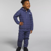 roupas The North Face crianças jaqueta reversível com capuz termoball caverna azul 8T02T1237