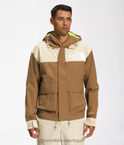 roupas The North Face homens 86 jaqueta de montanha hi-tek de baixa fidelidade utilitário marrom/cascalho 8T02T204