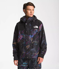 roupas The North Face homens 86 jaqueta de montanha retrô tnf preto trilha brilho impressão 8T02T1294