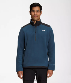 roupas The North Face homens alpino polartec 200 -zip azul sombreado/preto tnf 8T02T356