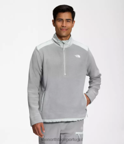 roupas The North Face homens alpino polartec 200 -zip mesclar cinza/cinza estanho 8T02T357