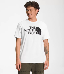 roupas The North Face homens camiseta half dome manga curta tnf branco/tnf preto 8T02T1304