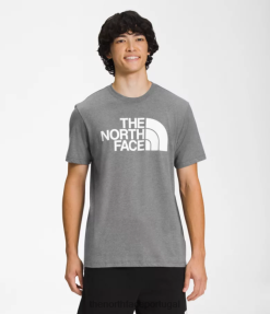 roupas The North Face homens camiseta half dome manga curta tnf cinza médio urze/tnf branco 8T02T1300