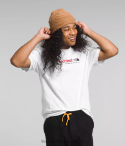 roupas The North Face homens camiseta urbana manga curta tnf branco/montreal 8T02T1070