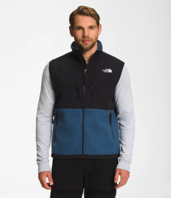 roupas The North Face homens colete denali azul sombrio 8T02T597