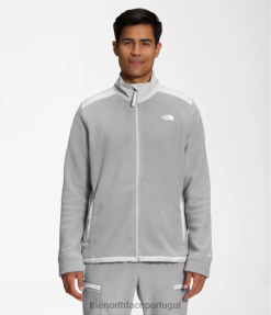 roupas The North Face homens jaqueta alpine polartec 200 com zíper completo mesclar cinza/cinza estanho 8T02T540