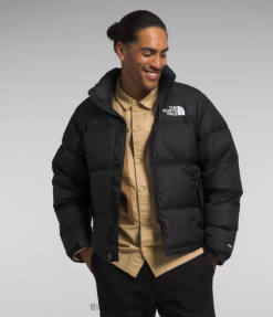 roupas The North Face homens Jaqueta nuptse retrô 1996 tnf preto reciclado 8T02T468