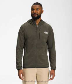 roupas The North Face homens moletom com capuz canyonlands nova urze verde taupe 8T02T926