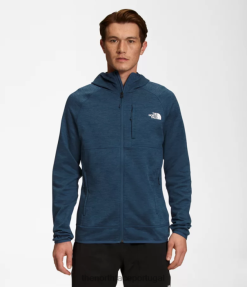 roupas The North Face homens moletom com capuz canyonlands urze azul sombria 8T02T923