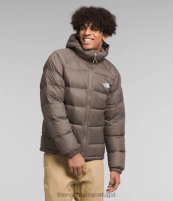 roupas The North Face homens moletom com capuz hidrenalite falcão marrom 8T02T642
