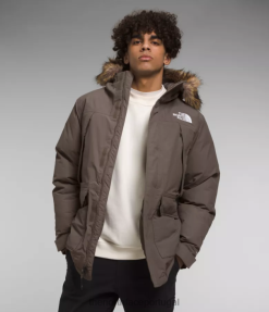 roupas The North Face homens parka mcmurdo falcão marrom 8T02T2