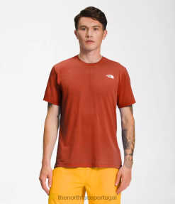 roupas The North Face homens passear de manga curta bronze enferrujado 8T02T1257