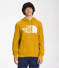 roupas The North Face homens pulôver com capuz meia cúpula flecha amarela 8T02T114