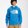 roupas The North Face homens pulôver com capuz meia cúpula super sonic azul/tnf branco 8T02T107