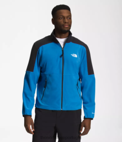 roupas The North Face homens tnf polartec 100 zip completo super sonic azul/tnf preto 8T02T484