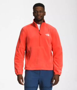 roupas The North Face homens tnf polartec 100 -zip laranja retrô 8T02T303