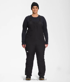 roupas The North Face mulheres além de babadores com isolamento de liberdade tnf preto 8T02T571