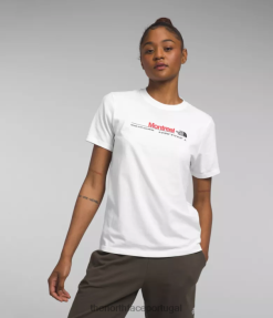 roupas The North Face mulheres camiseta urbana manga curta tnf branco/montreal 8T02T1292