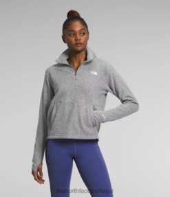 roupas The North Face mulheres capuz alpine polartec 100 zip tnf urze cinza médio 8T02T160