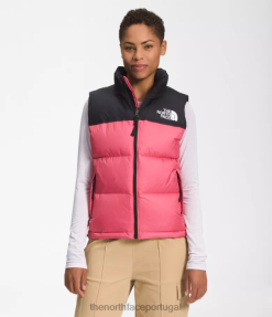 roupas The North Face mulheres Colete retrô nuptse 1996 cosmo rosa 8T02T430