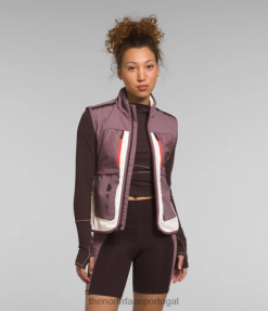 roupas The North Face mulheres colete trailwear inverno quente gardênia branca/cinza fulvo 8T02T1141