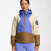 roupas The North Face mulheres jaqueta de apito de vento trailwear cascalho/pervinca profundo/marrom utilitário 8T02T316