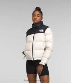 roupas The North Face mulheres Jaqueta nuptse retrô 1996 gardênia branca 8T02T724