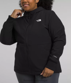 roupas The North Face mulheres mais moletom shelbe raschel tnf preto 8T02T246