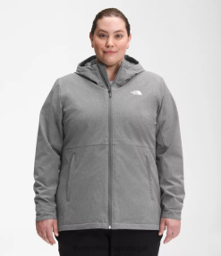 roupas The North Face mulheres mais moletom shelbe raschel tnf urze cinza médio 8T02T1177