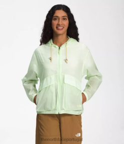 roupas The North Face mulheres moletom com capuz translúcido m66 creme de limão 8T02T1229
