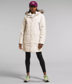 roupas The North Face mulheres parka ártica gtx gardênia branca 8T02T234