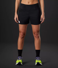 roupas The North Face mulheres shorts de corrida pacesetter da série summit tnf preto 8T02T748