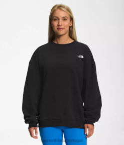 roupas The North Face mulheres tripulação de lã feltrada tnf preto 8T02T808